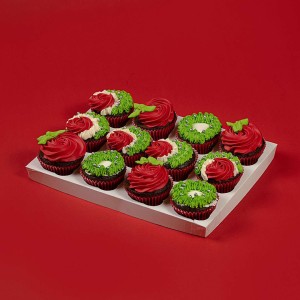 Assorted Christmas Cupcakes