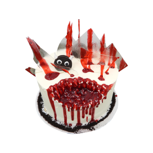 Bloody Glass Halloween Tower Cake