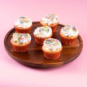 Rainbow Sprinkled Cupcakes