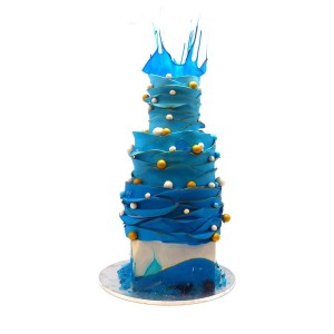 Sapphire Opulence Wedding Cake -WC55
