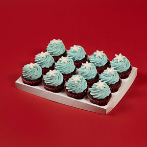 Snowflakes cupcake