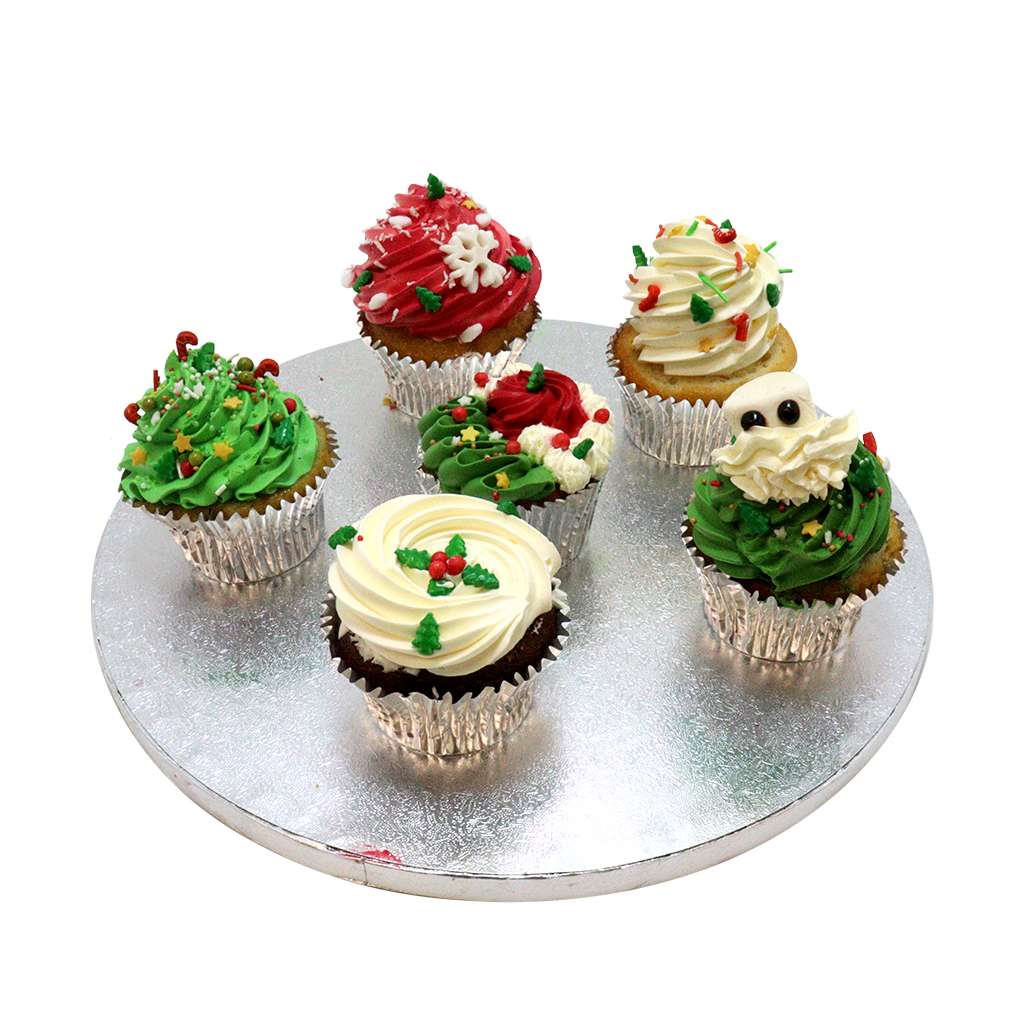 Assorted Christmas Cupcakes