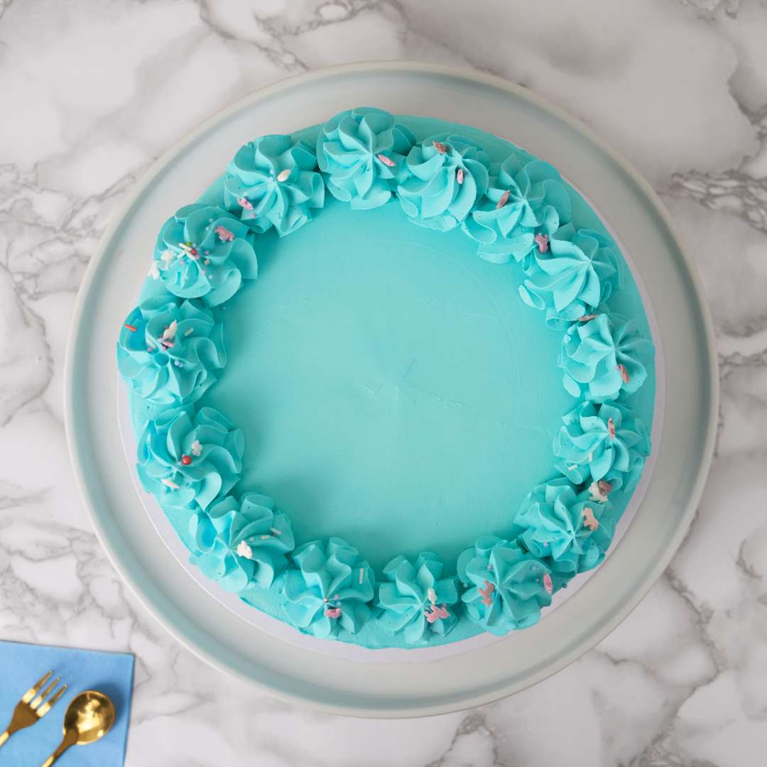 Blue Vanilla Cake