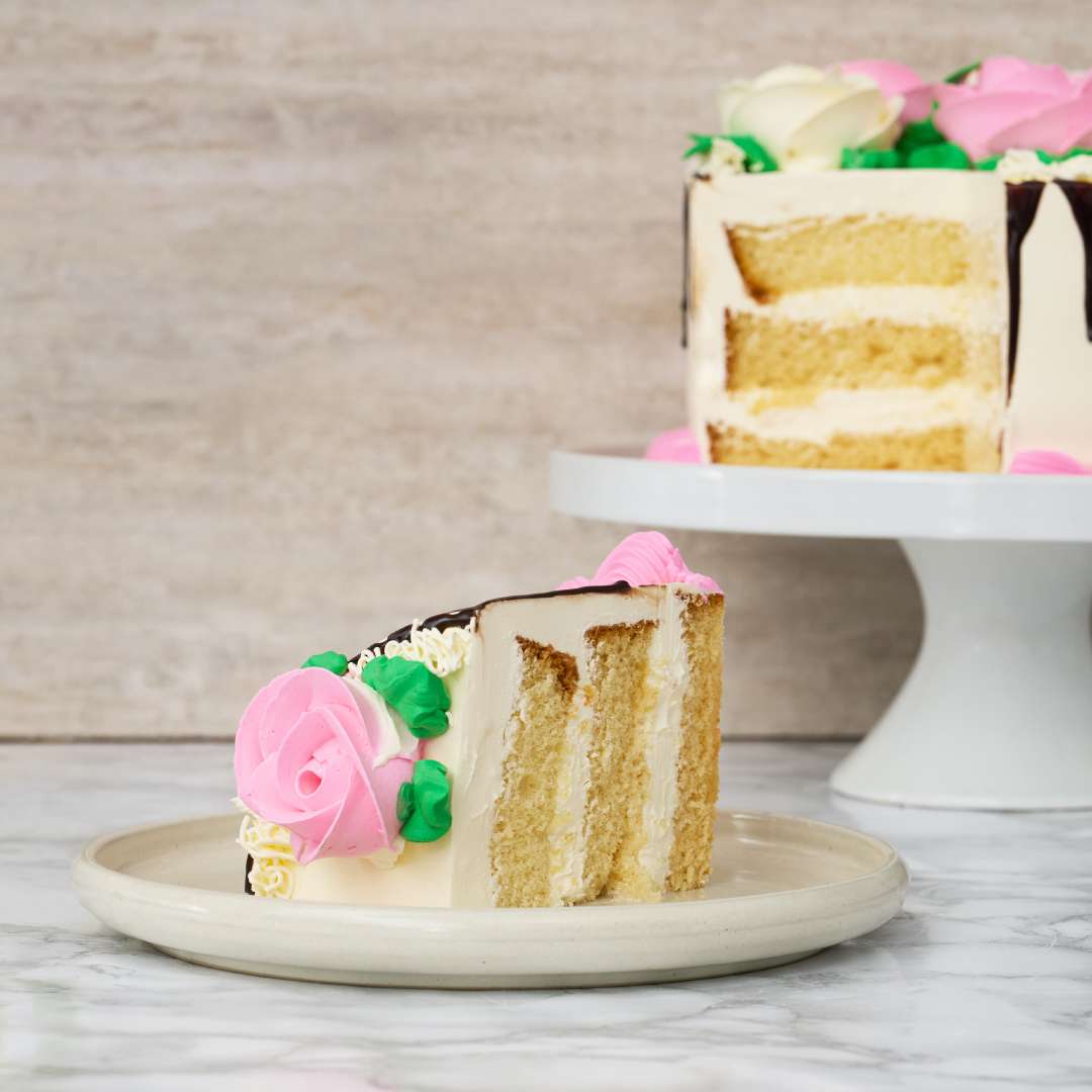 Available Same Day Floral Dripping Cake