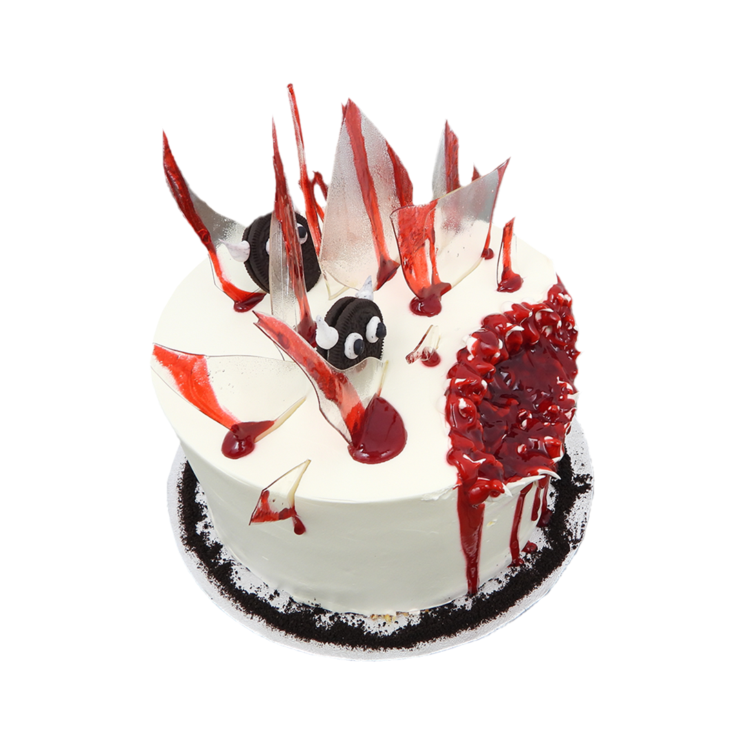 Bloody Glass Halloween Tower Cake