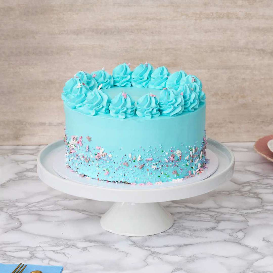Blue Vanilla Cake