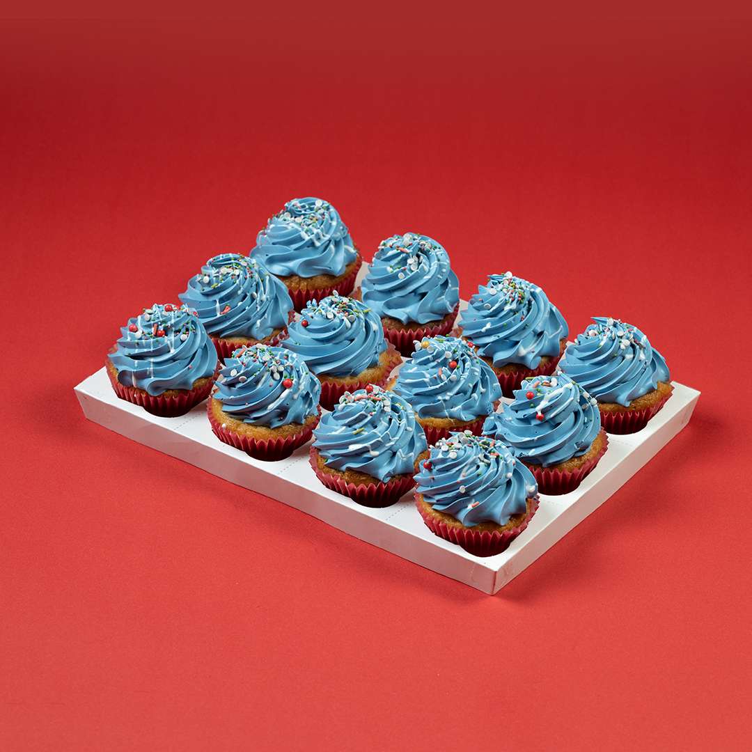 Blue Vanilla Cupcake