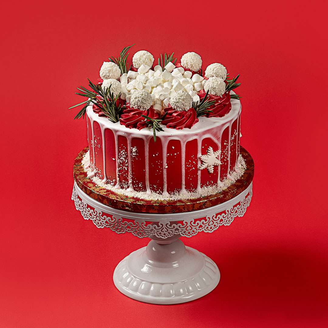 Christmas Marshmallow Spice Cake