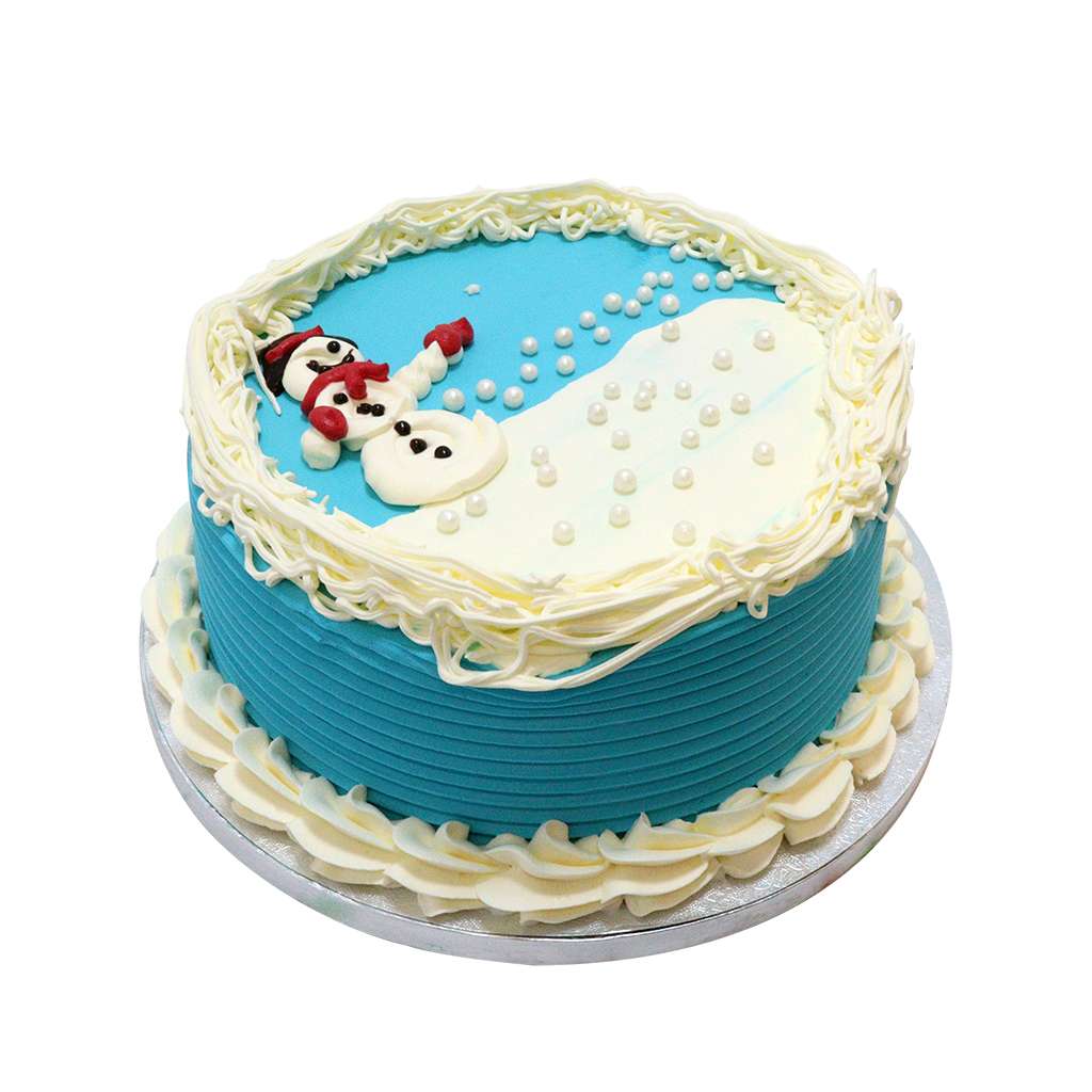 Christmas Snowman Cake