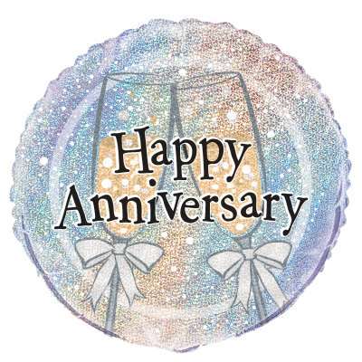 Happy Anniversary Balloon - 18" Inflated  | Cakes & Bakes | Cake Delivery