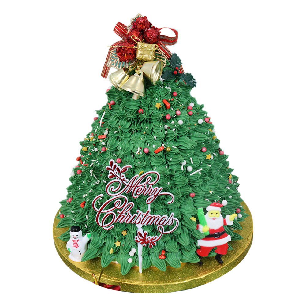 Jolly Green Christmas Cake