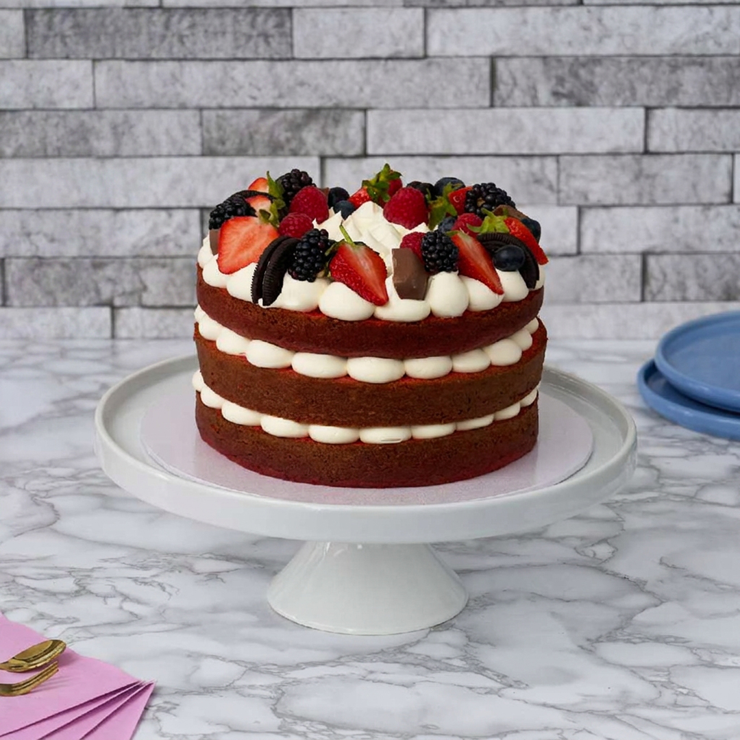 Naked Red Velvet Cake