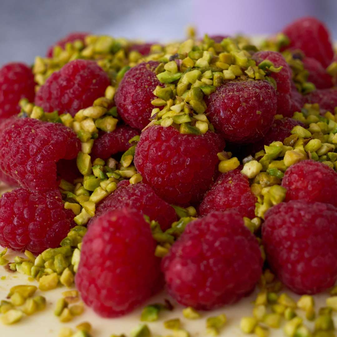 Pistachio Raspberry Cake