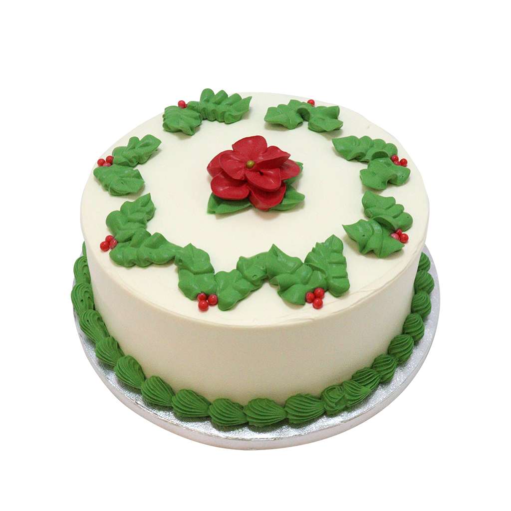 Poinsettia Cake