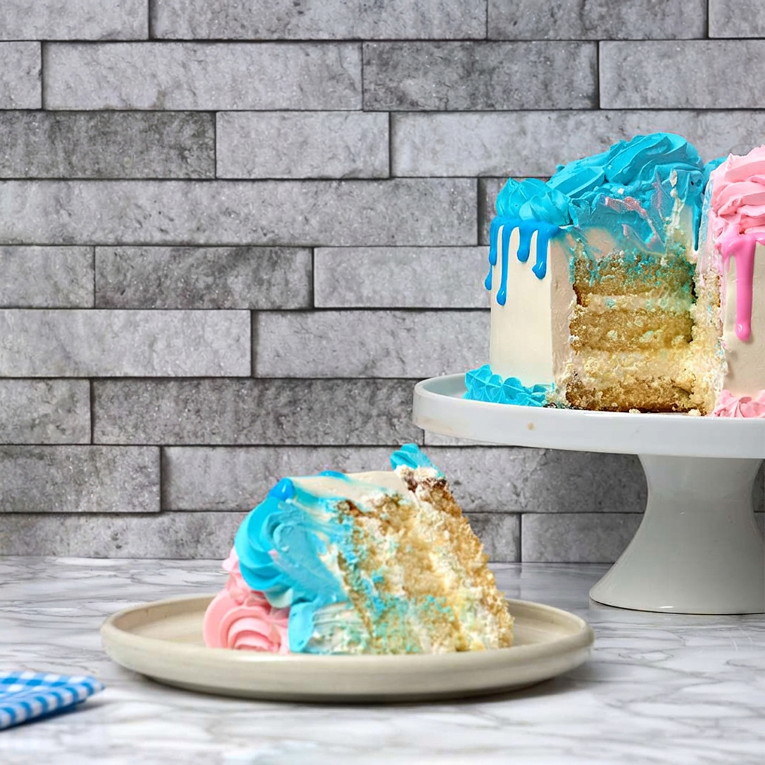 Pretty Baby Shower Drip Cake