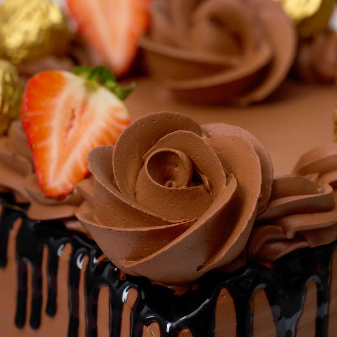 Rich Square Chocolate Cake