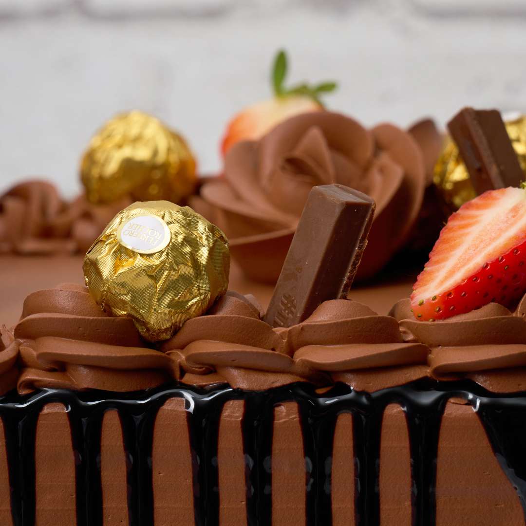 Rich Square Chocolate Cake
