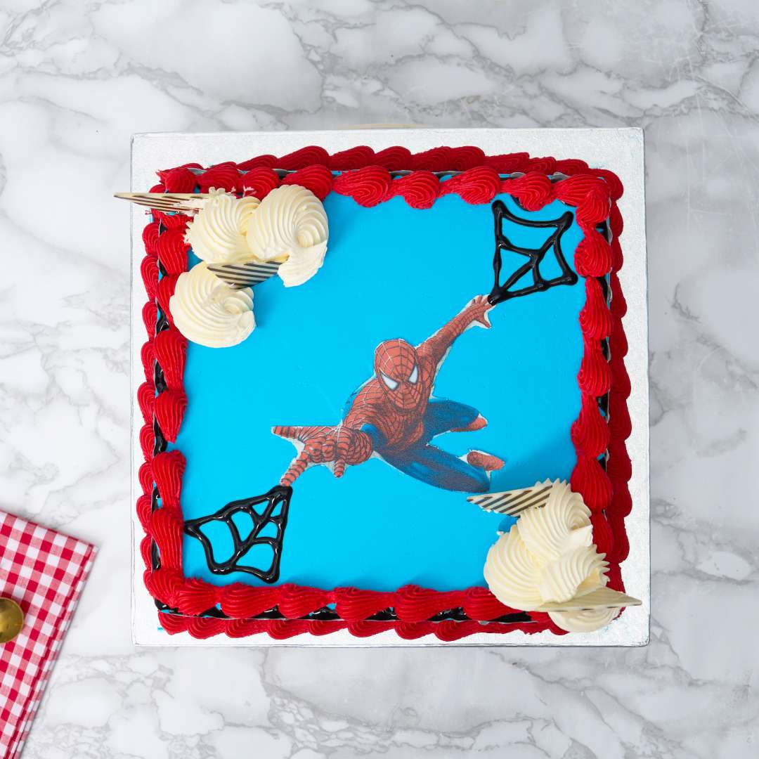 Spiderman Photo Cake