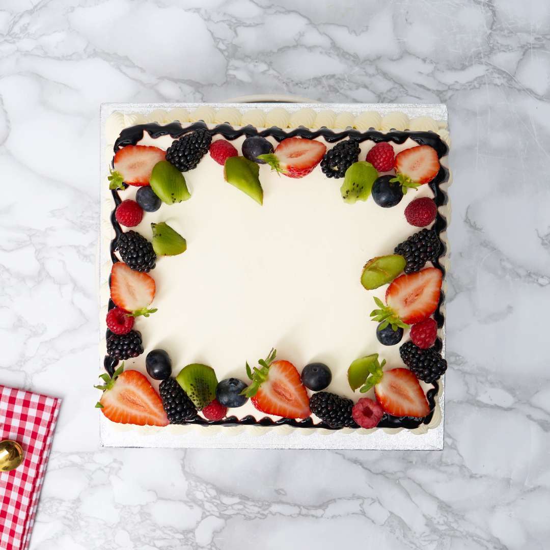 Square Mixed Fruit Cake