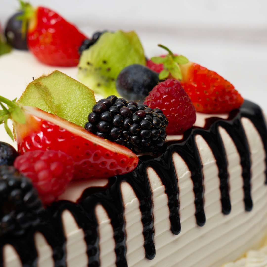 Square Mixed Fruit Cake