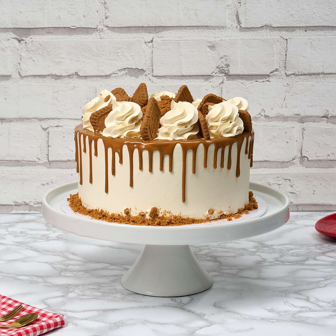 Vegan lotus Biscoff cake